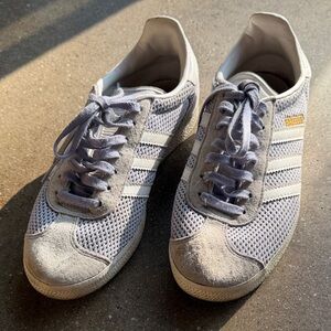 adidas gazelle 7.5 m or 9 w Low-Top Mesh & Suede Sneakers in Pale Lavender